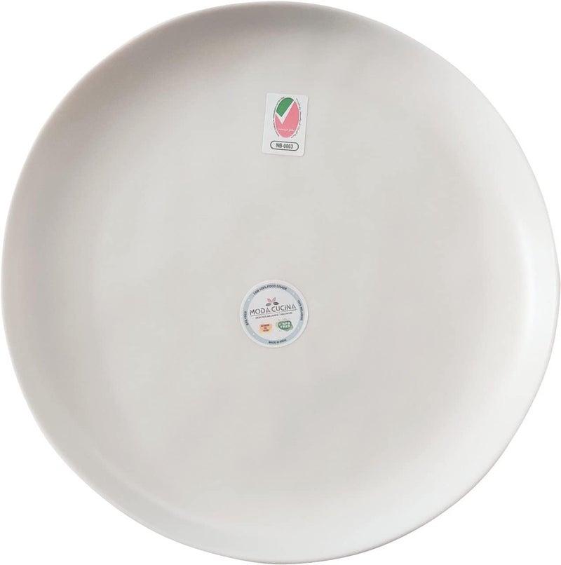 MODA CUCINA Melamine Dinner Plate - ivory 27cm - Image 1